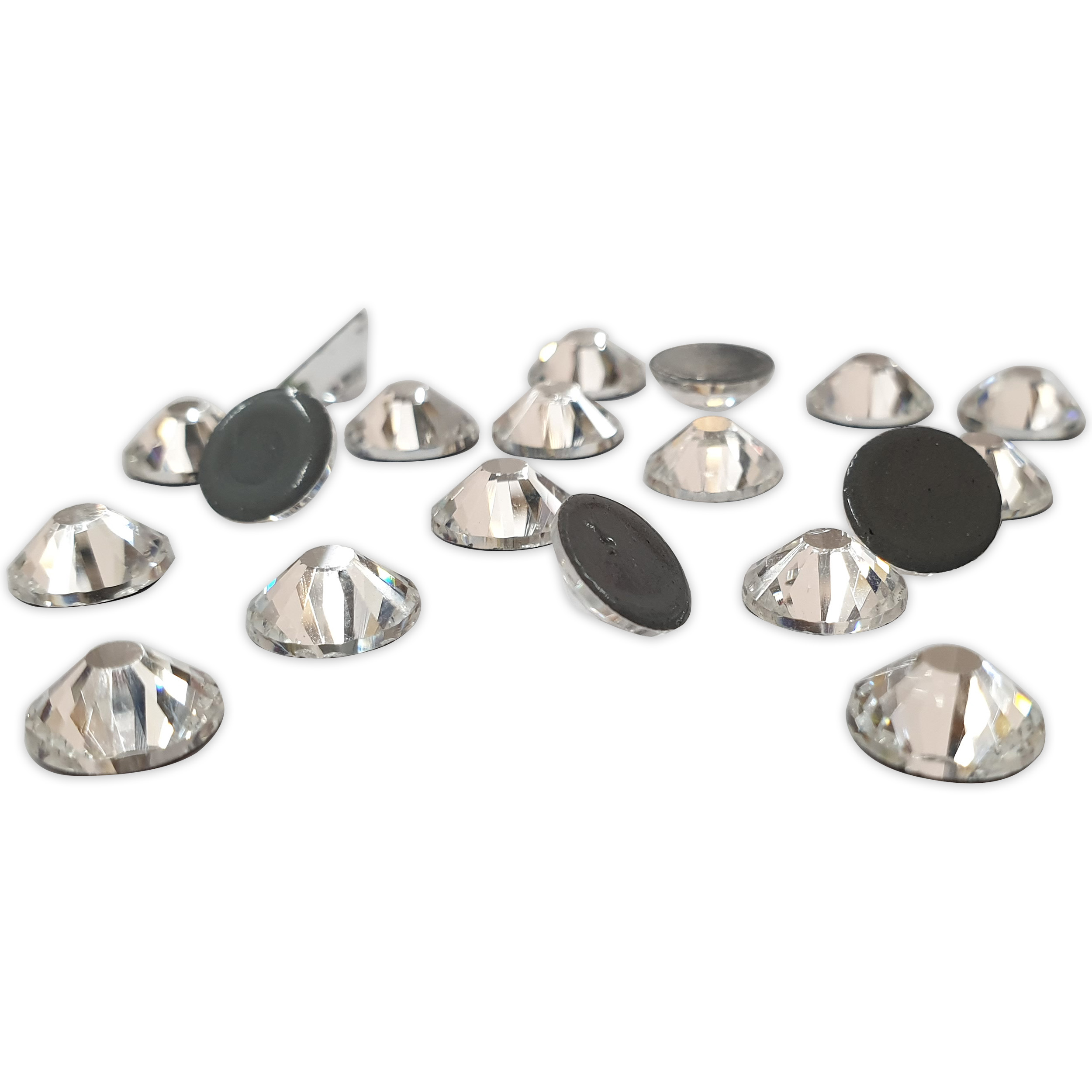 2880 Strass Neri Hotfix SS10 (2.7-2.9 Mm) Con Pinzetta - Cristalli Per Fai Da Te Su Tessuti E Accessori